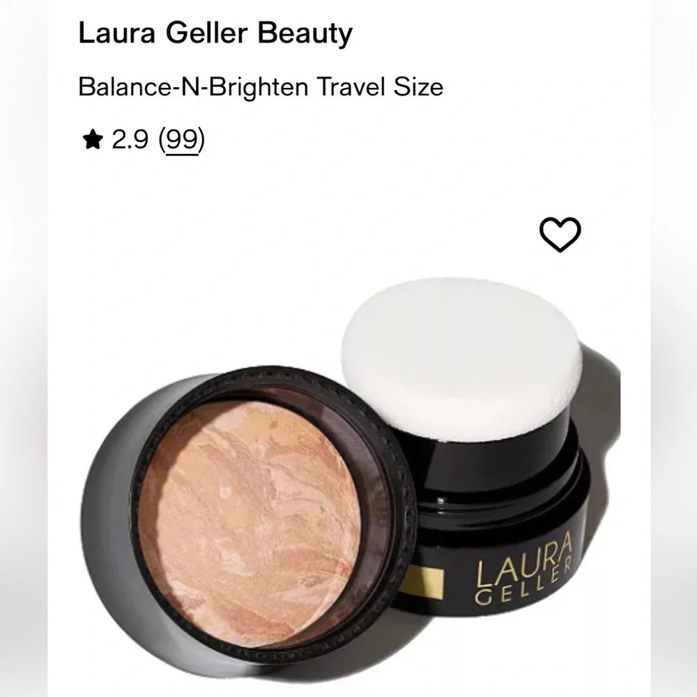 Laura Geller Baked Balance-N-Brighten Foundation has mirror/sponge, Deep Shade